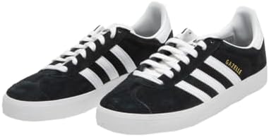 adidas Men's Cblack/Ftwwht/Goldmt Unisex Gazelle ADV Core blackFtwr White/Gold met. 14 US