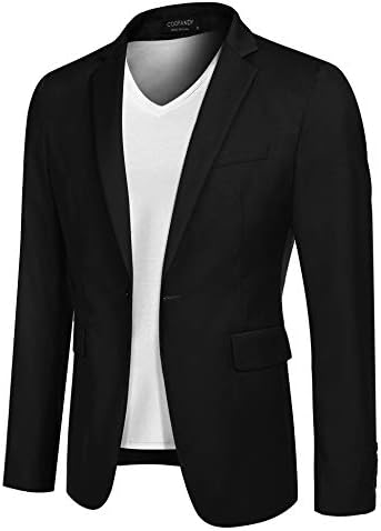 COOFANDY Mens Sport Coat Casual Blazer One Button Business Suit Jacket