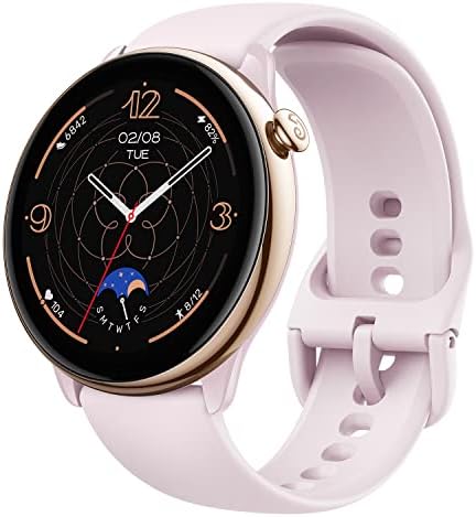 Amazfit GTR Mini Smart Watch 43mm, 14-Day Battery Life, GPS, AI Fitness App Enabled, Heart Rate & Sleep Health Monitoring, Activity Trackers and Smartwatches, Android iPhone Compatible, Misty Pink