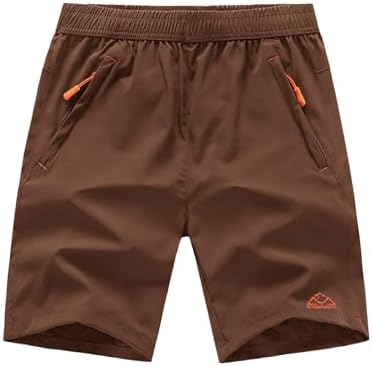 TBMPOY Men's 7" / 9" Running Hiking Shorts Quick Dry Athletic Gym Outdoor Sports Short 3 Zipper Pockets