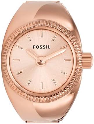 Fossil Women's Quartz Stainless Steel Two-Hand Watch Ring
