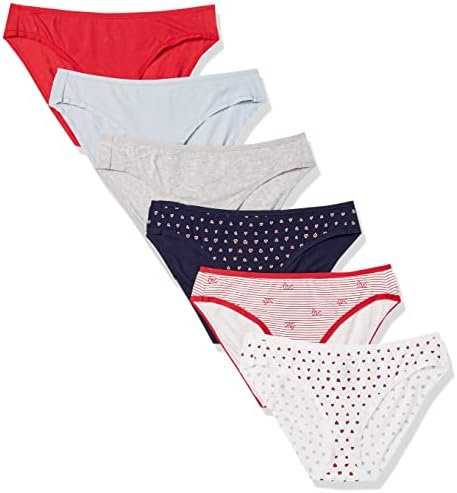 Amazon Essentials Women's Cotton Bikini Brief Underwear - Discontinued Colors, Multipacks