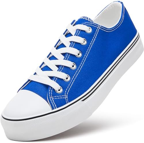 ZGR Mens Classic Casual Shoes,Lace-up Fashion Sneakers,Low Top Canvas Sneakers for Men