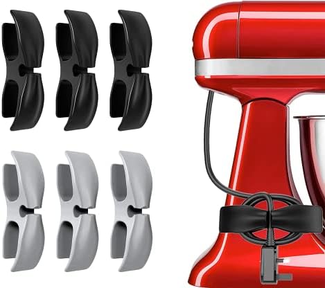 Cord Organizer for Home Kitchen Appliances - 6pack Kitchen Gadgets Cord Wrapper Cord Holder Cord Hider Cord Keeper Useful Home Essentials Kitchen Must Have Appliance Accessories for Countertop
