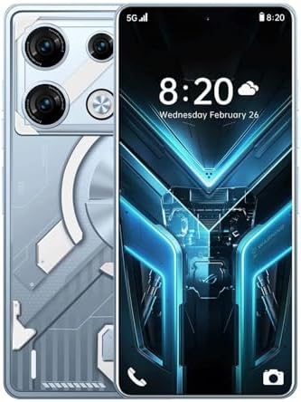 Unlocked Cell Phones G10, Android 14,12+512GB Smartphone, 6.7 inch Screen 5G Dual SIM Card, 6800mAh Battery Android Phone, 108MP+48MP Camera, Support Face ID/GPS/WiFi/Bluetooth