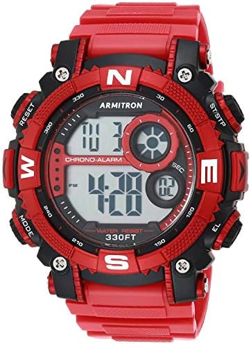 Armitron Sport Men's Digital Chronograph Resin Strap Watch, 40/8284