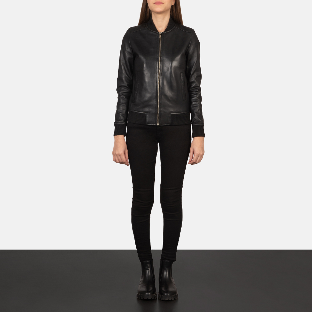 Wholesale Women's Fashion Long Sleeve Double-Breasted Button PU Leather Jacket Sheep Fur Fabric Coat Suit