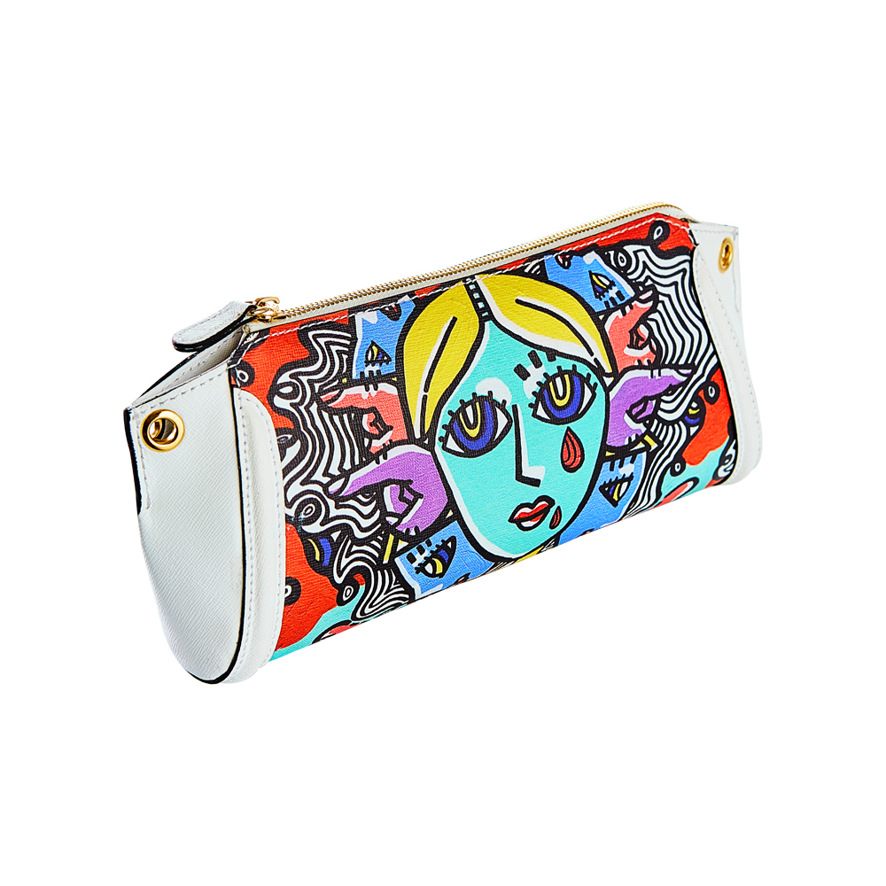 New Luxury Women's Handbag Brand In South Korea With High Quality Genuine Saffiano Leather Combined With Artwork Cross Bag P3 
