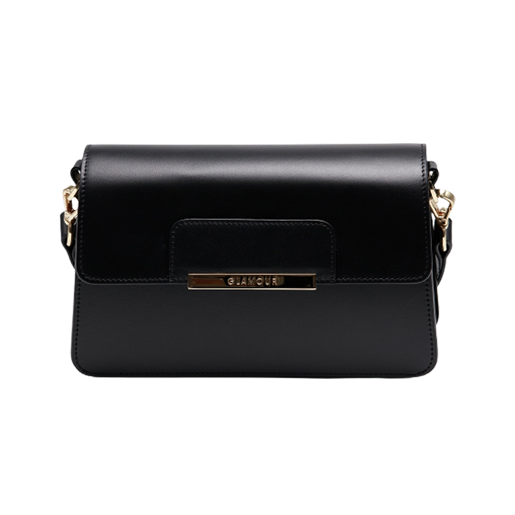 Best Seller Glamour Bag (black) Genuine Leather Fashion Hand Bag Ladies Shoulder Bag Women High Quality From Thailand 