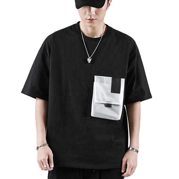 T -shirts For Men Customized Plain With Front Pockets Designs Oversize T-shirts Sexy Comfort Fit Low Price 