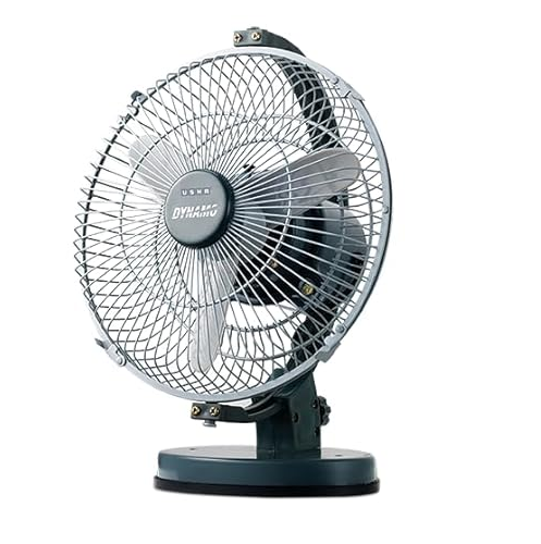 Black Plastic Table Fan with Silent Shaking Head Electric Circulating Air with Cooling Appliances for Hotels Repelling Hornets