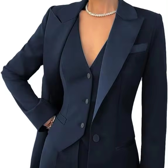 Breathable Latest Design Long Sleeve Ladies Formal Suits Women's Blazer and Pants Set Printing Women's Suits & Tuxedo