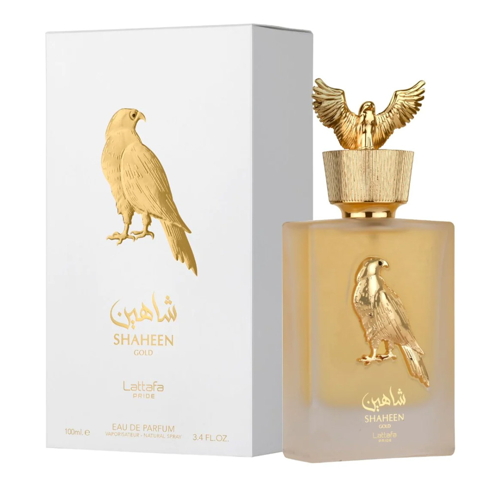Top Grade Shaheen Gold Edp - 100ml (3.4 Oz) By Lattafa Pride Premium Quality Vanilla Fragrance Perfume For Unisex 
