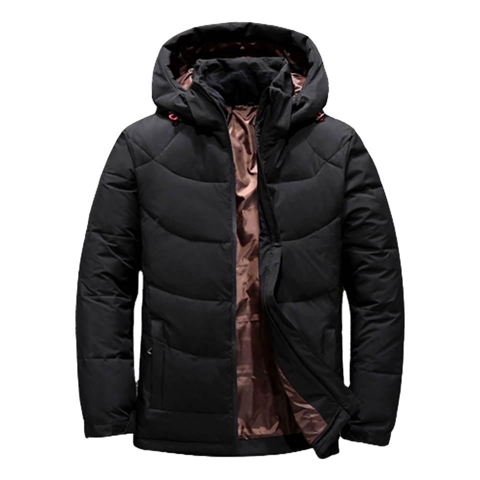 Men's Down Jacket Warm Hooded Casual Men Winter Puffer Jacket Cold Coat Male Overcoat Clothing Parkas Windbreaker 
