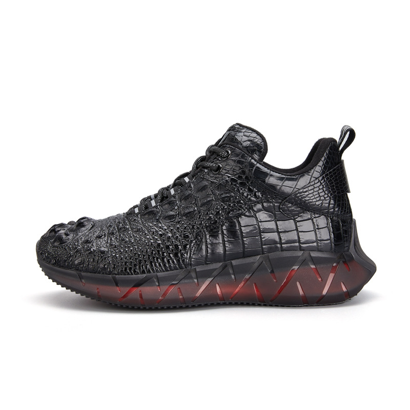 Leather Breathable Sportswear Shoes With Round Toe Low Heel (3-5cm)shoes For Man 