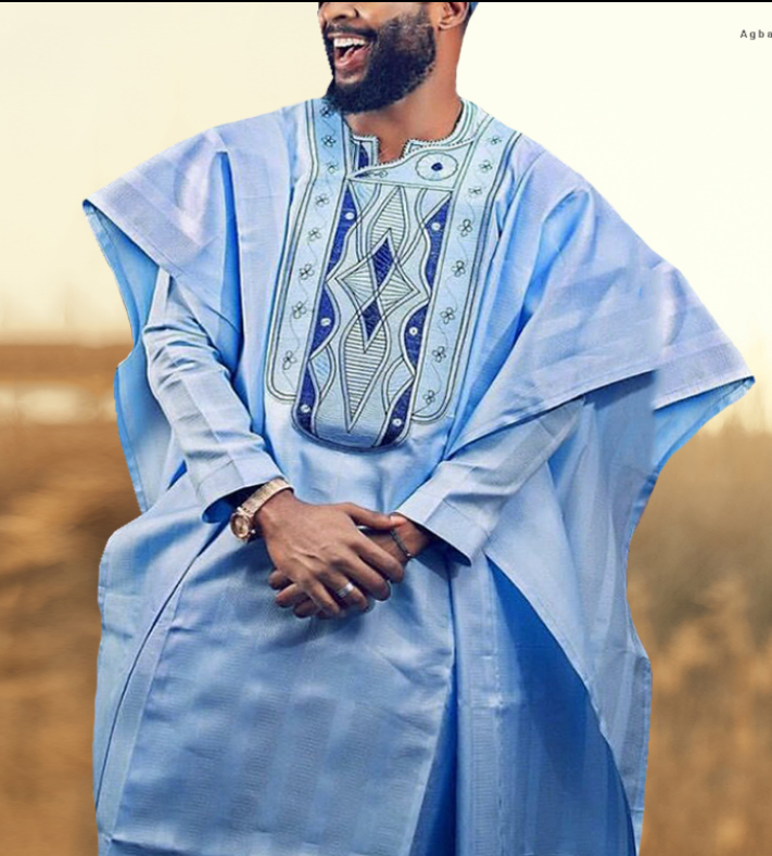 H &amp; D African Style Men Long Clothes Cotton Embroidery Mens Suit Tops Shirt 3 Piece Set