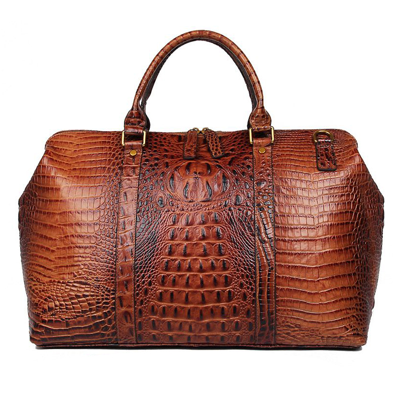 J.m.d Latest Leather Long Shoulder Strap Handbags Ladies Bags Handbags Men Leather Travel Bags Crocodile Pattern Wholesale