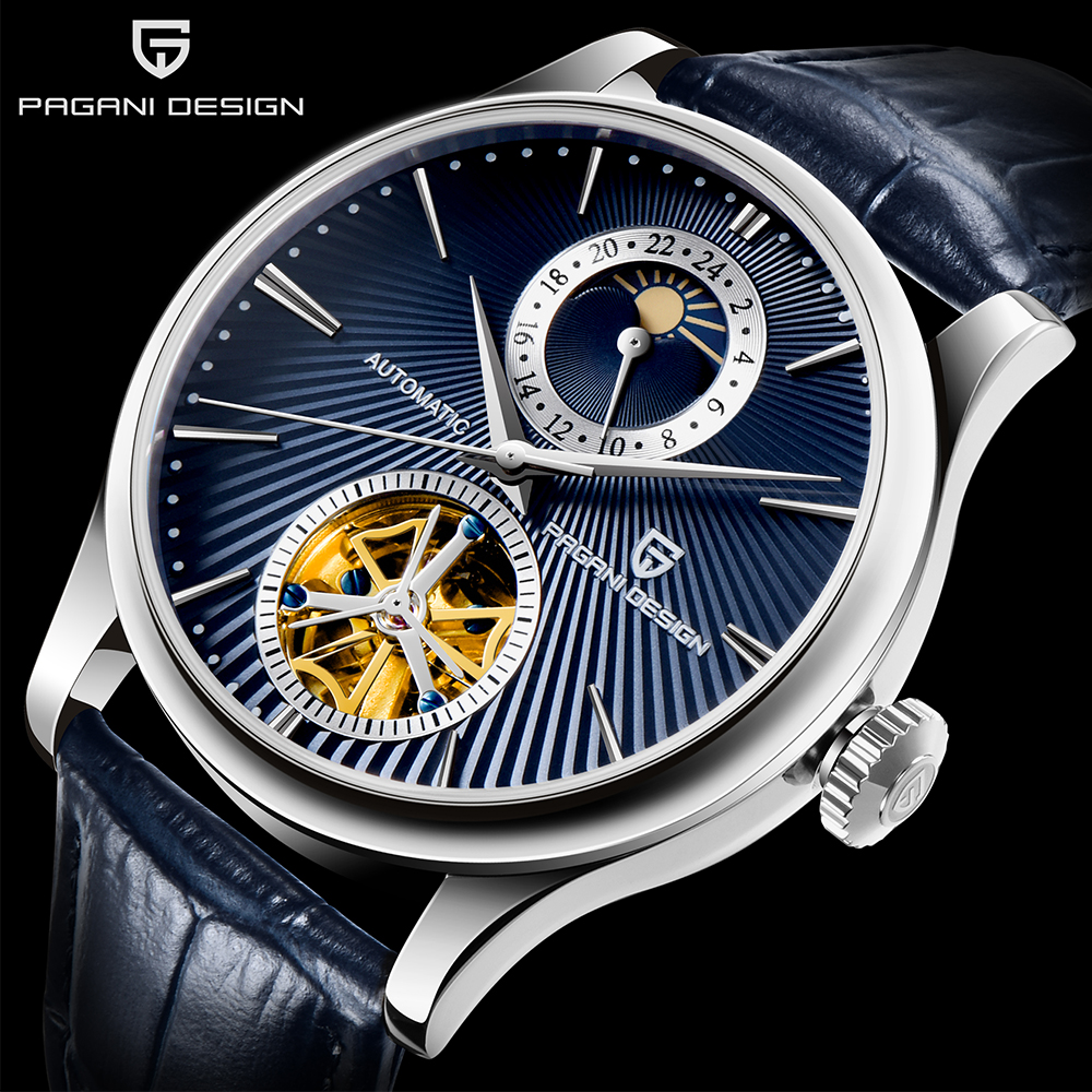 Pagani Design 1656 High Quality Wristwatch Analog Waterproof Stainless Steel Case Mechanical Watches Men 