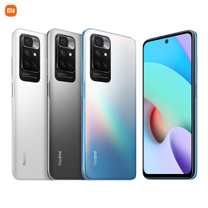 Original Global Version Xiaomi Redmi 10 64gb New Smartphone 50mp Ai Quad Camera 90hz Fhd Display Octa Core Mobile Phone 