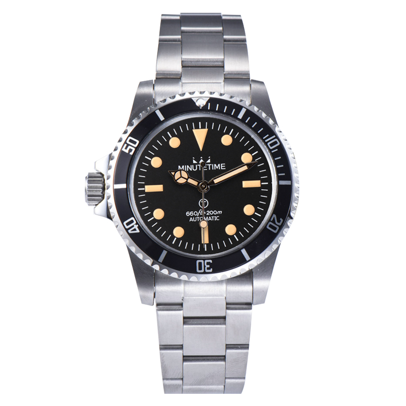 New Vintage 1960 Watch For Men Mechanical Wristwatches Automatic Waterproof Left-handed Watches Stainless Steel Mens Watches 