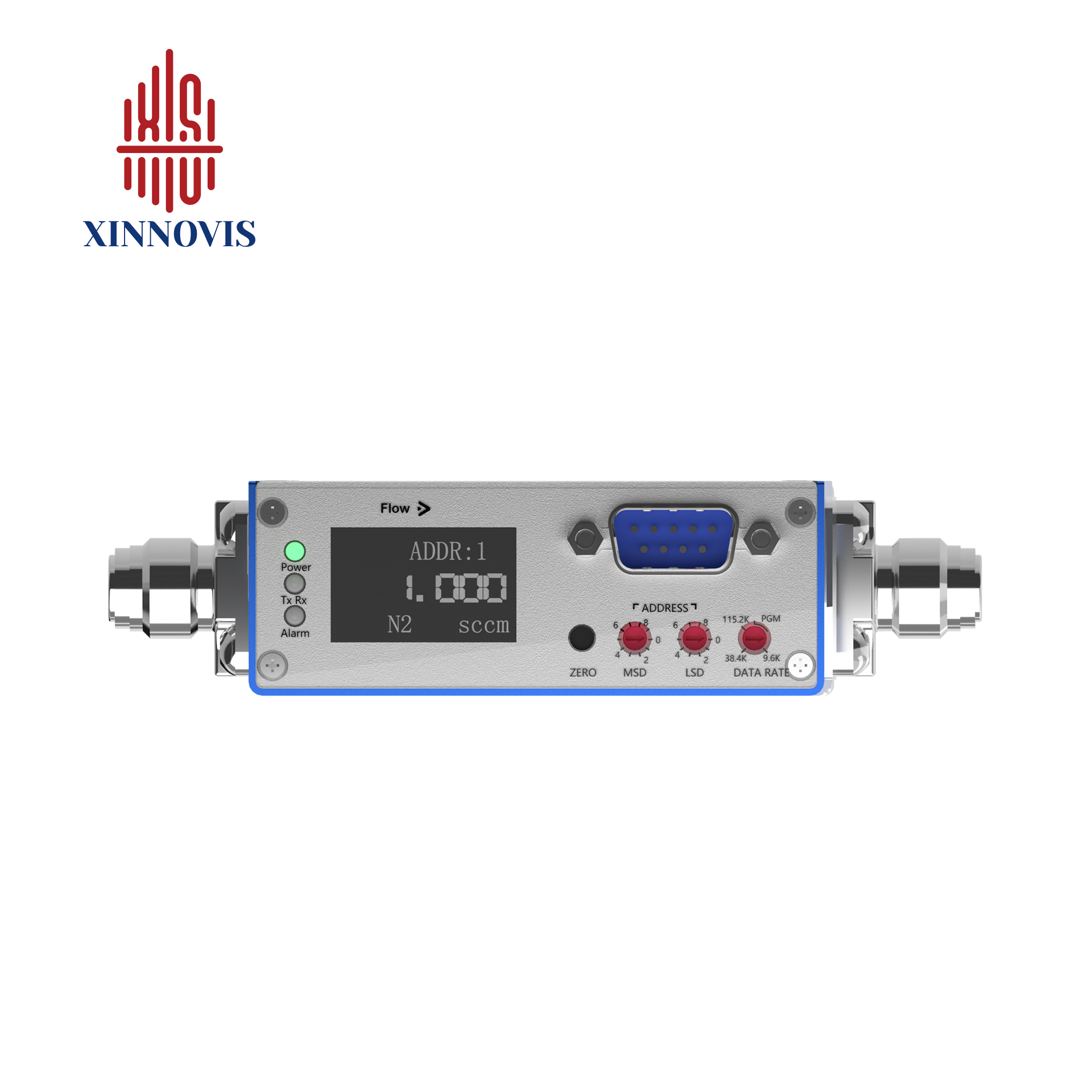 Xinnovis Factory Mfc-500 Explosion Proof Gas Mass Flow Controller Equipped With Special Host Computer 