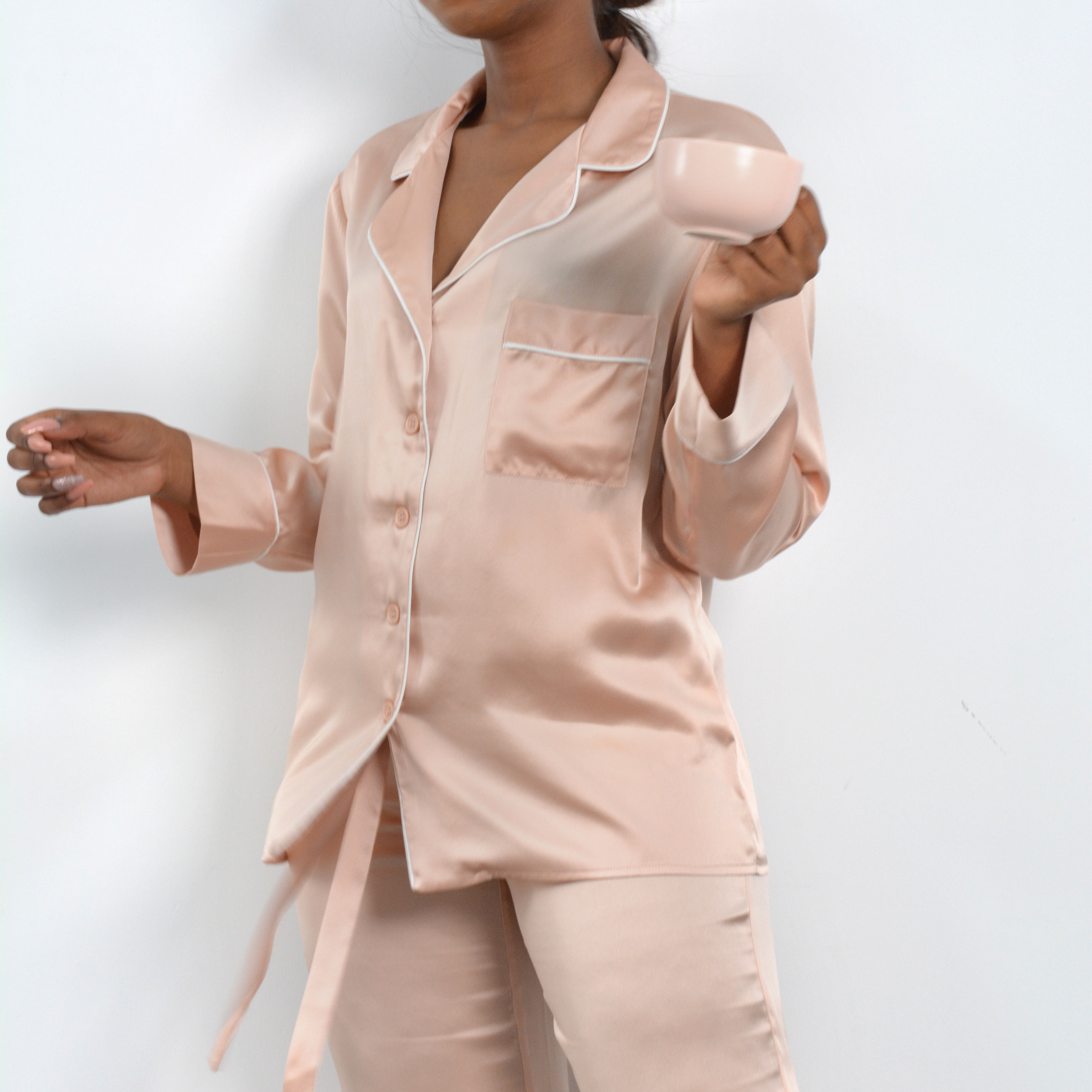 Silk Pajamas Women's Sleepwear Quick-drying Fabric Sleep Wear Designer Silk Pajamas Women For Girls 