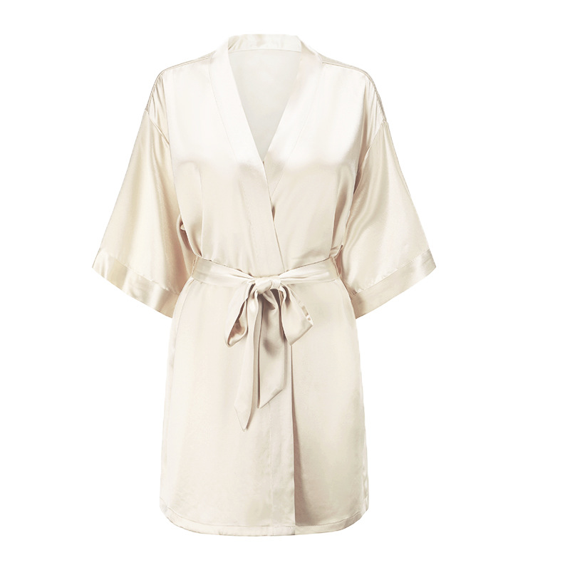 2022 New Arrivals Sexy Ladies' Silk Robes Thin Loose Nighty Pajamas Night Dress Nightwear Women's Sleepwear 