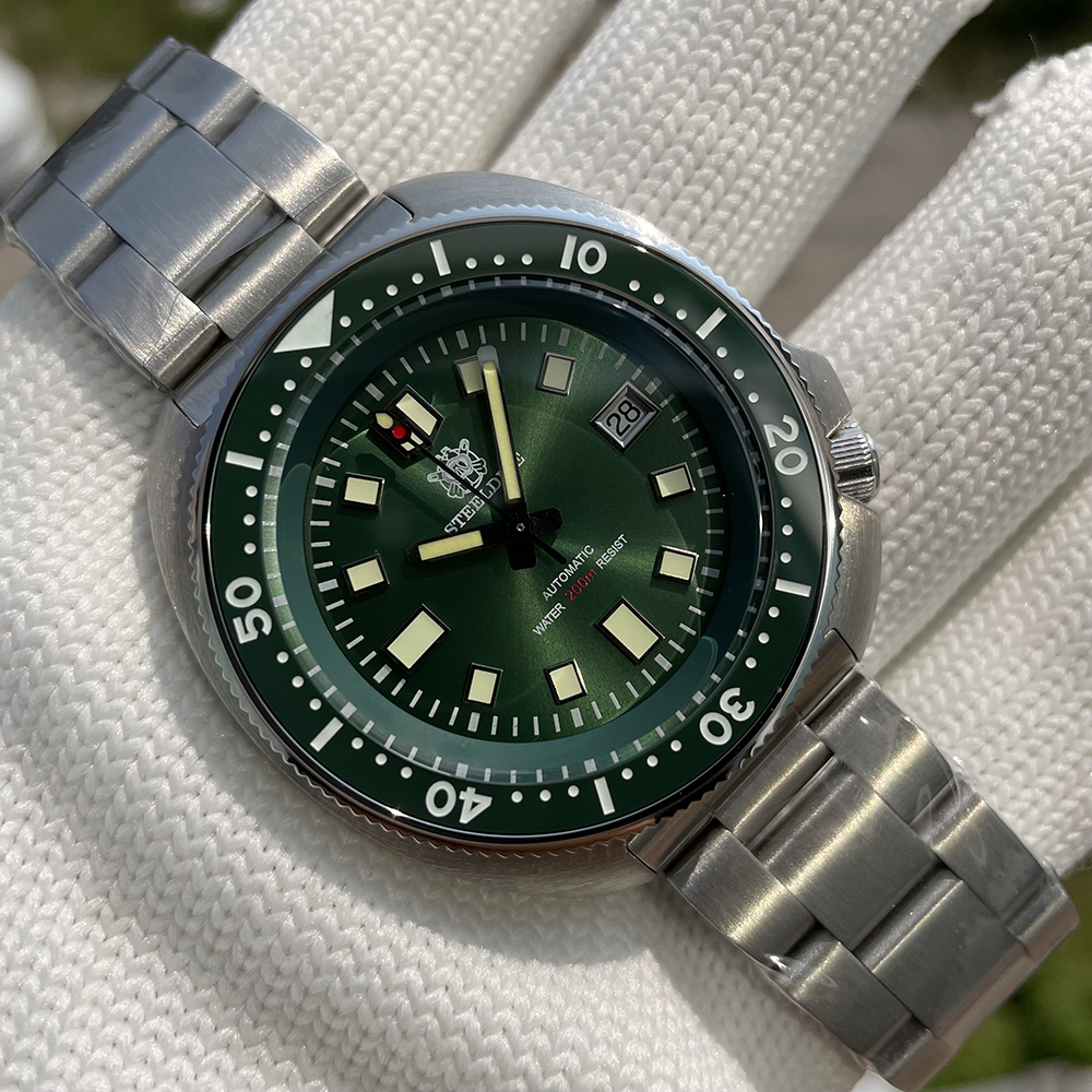 Pt5000 Movement Watch! Steeldive Brand Sd1970t Sapphire Glass 200m Waterproof Automatic Dive Watch Gift For Men 