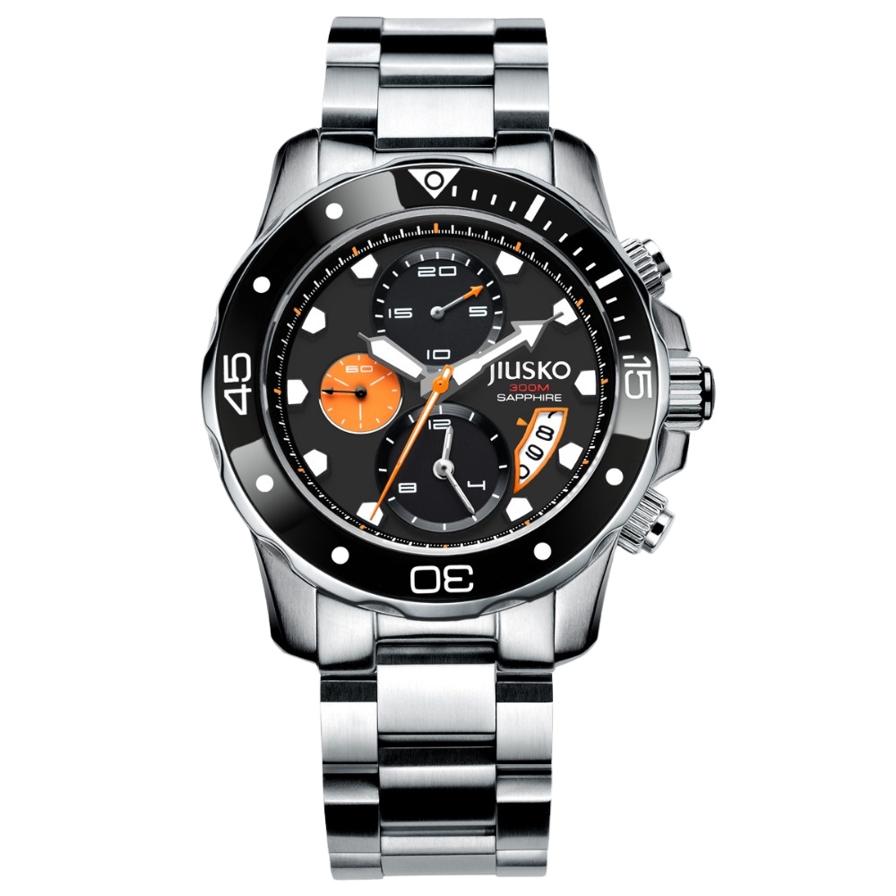300m Waterproof Deep Sea Dive Watch Stainless Steel Watch Men Wrist 