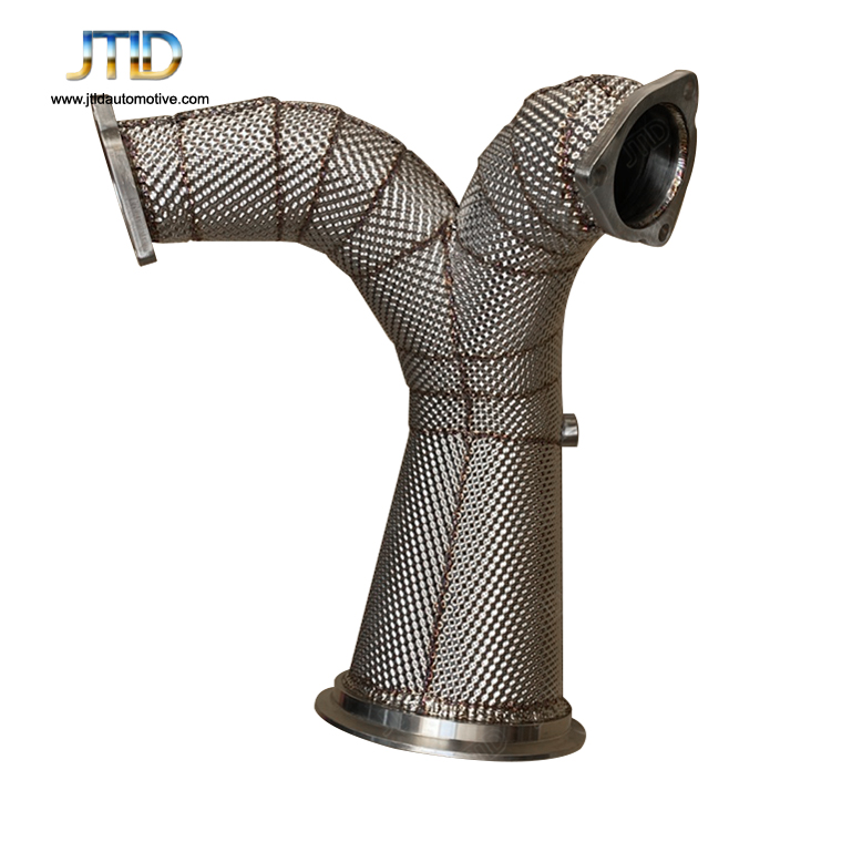 Wholesale High Performance 304ss Heat Shield Exhaust Downpipes For Audi S4 S5 B9 3.0t 