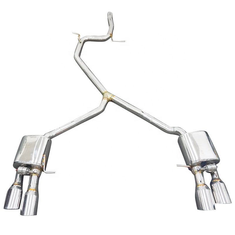 Performance Catback Muffler Electronic Valve Exhaust System Stainless Steel Catback Exhaust Pipe For Audi A3 A4 A5 2013-2022 
