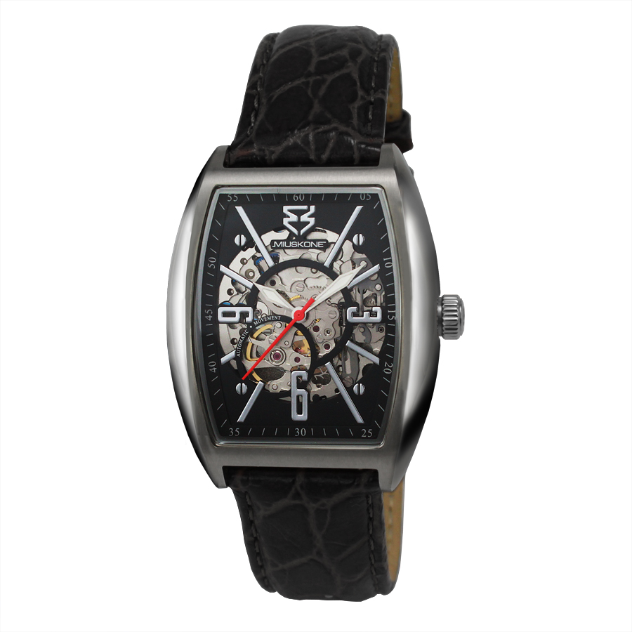 Miuskone Factory Customized New Square Men's Fashion Mechanical Watch 