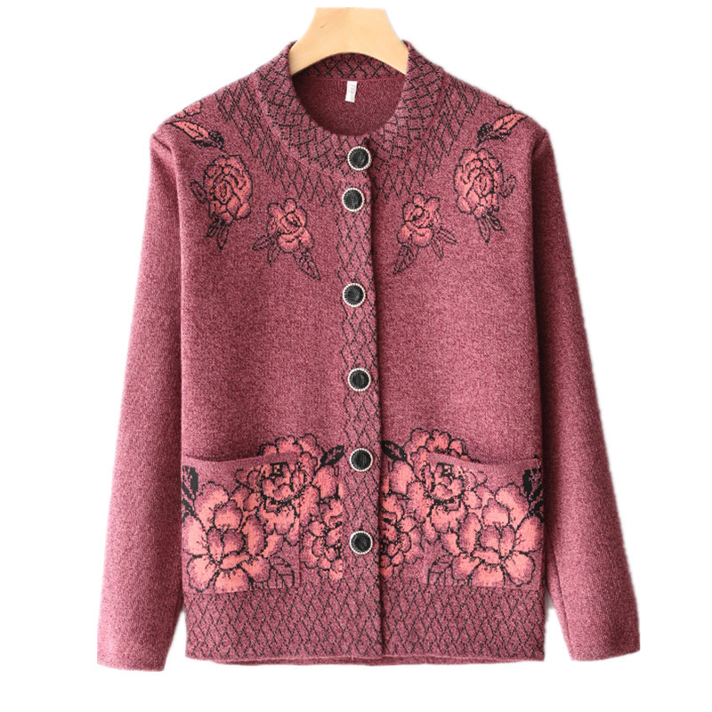 Acrylic Spring And Autumn Tops And Winter Loose Cardigans Custom Sweater Dress Coat 