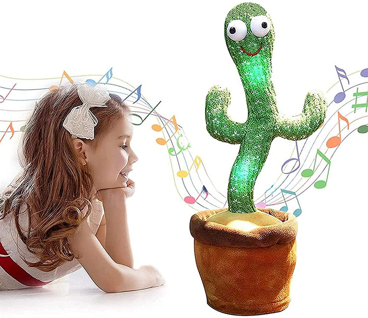 Cactus Plush Toy Electronic Shake Dancing Toy With The Song Plush Cute Dancing Cactus Toy 