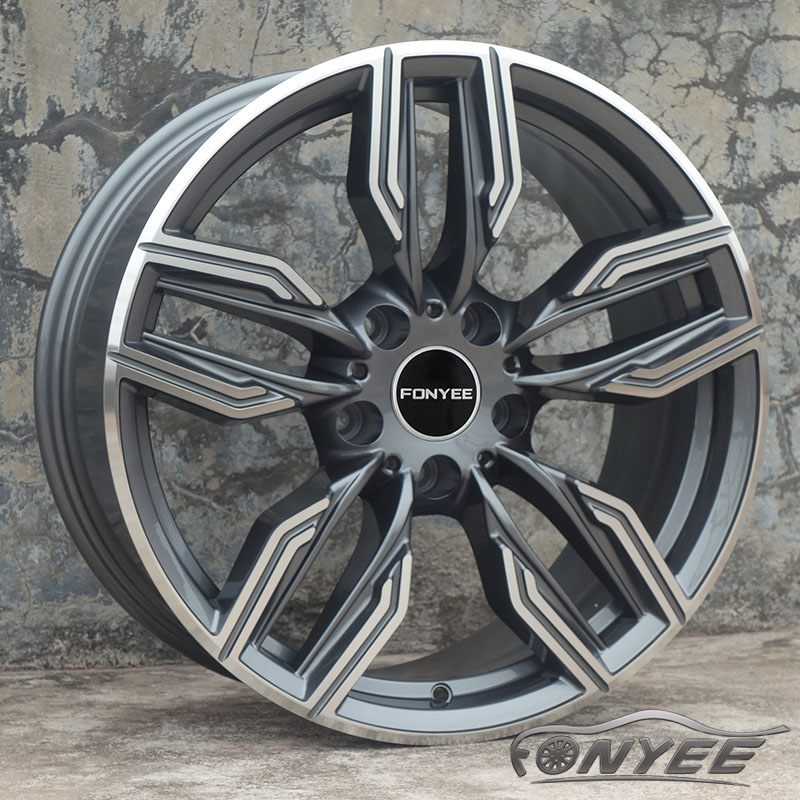 F1001 R 18 Inch 9j Alloy Wheel Gun Gray 3 Years Warranty Service Pcd 5x120 Car Rims For Bmw 535 520 320 330 335 730 740 750 760 