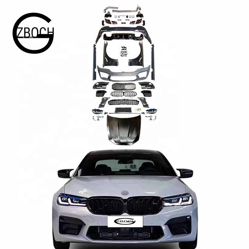 In Stock Bodykit For Bmw 5 Series F10 F18 Facelift 2022 G30 Mt Tips Car Bumper Side Skirt Headlights Taillights Hood Grille 