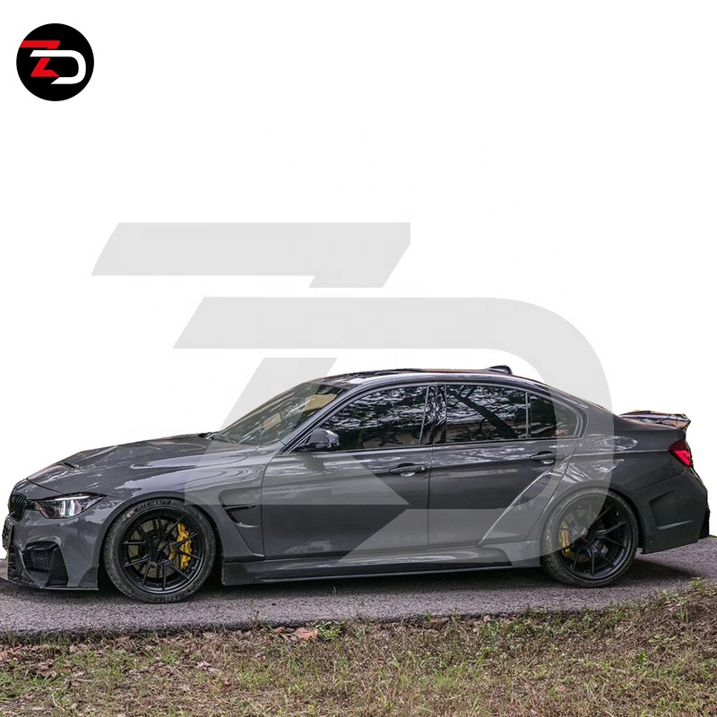 2012-2019 Wide Body Kit With Front Bumper Fender Flares Side Skirt Lip Rear Bumper For Bmw F30 3 Serie 325 328 335 345 F30 