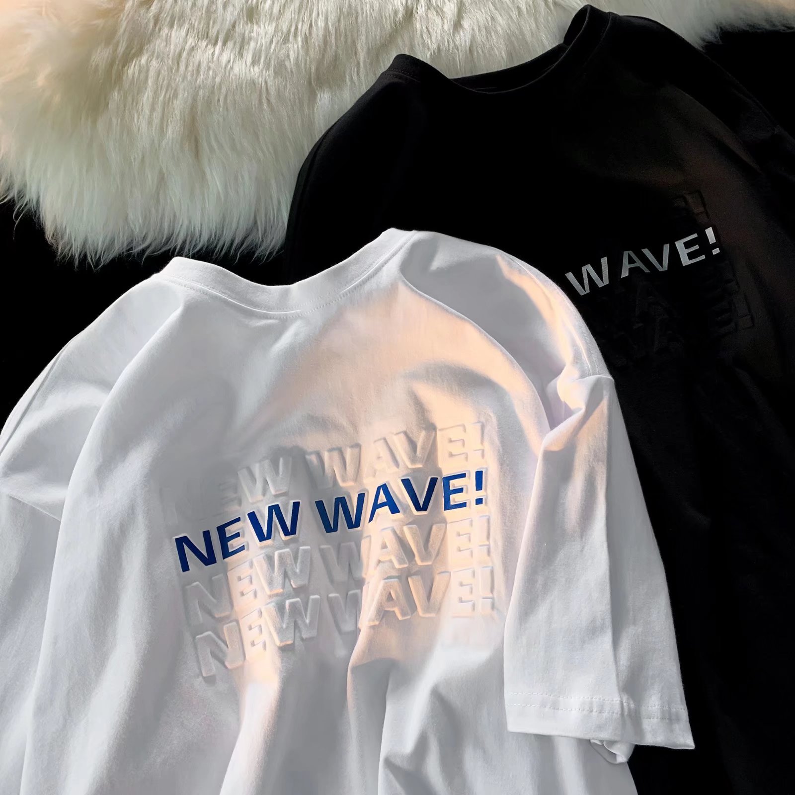 100% Cotton Oversize Tshirt Heavyweight Custom 3d Embossed Printing T Shirt For Women Men"t Shirt 