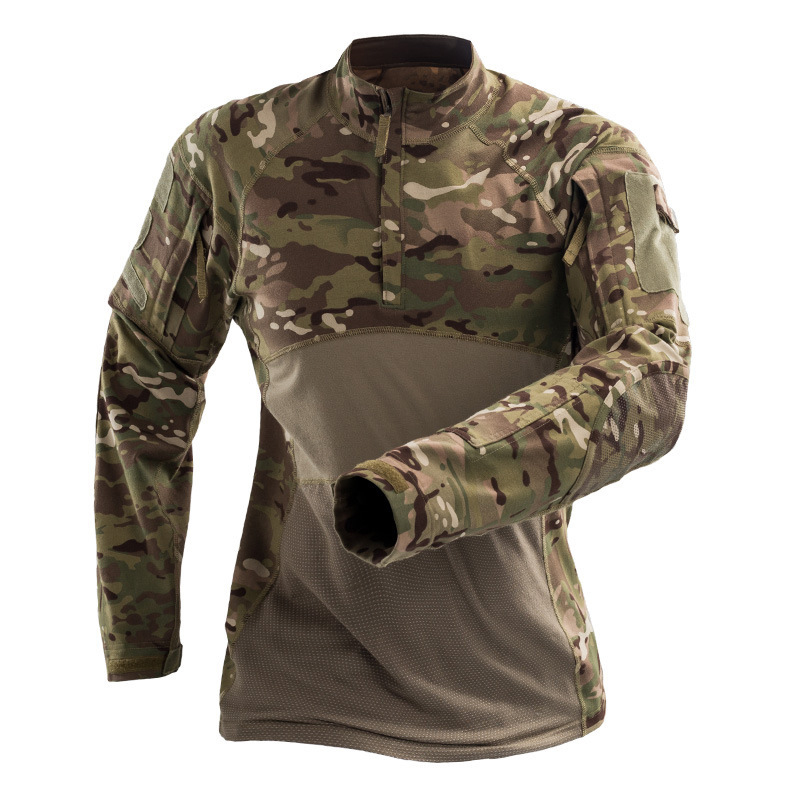 Men's Tactical Frog Shirt Long Sleeve For Sports Uniform Shirt Training Fitting T-shirt Breathable 