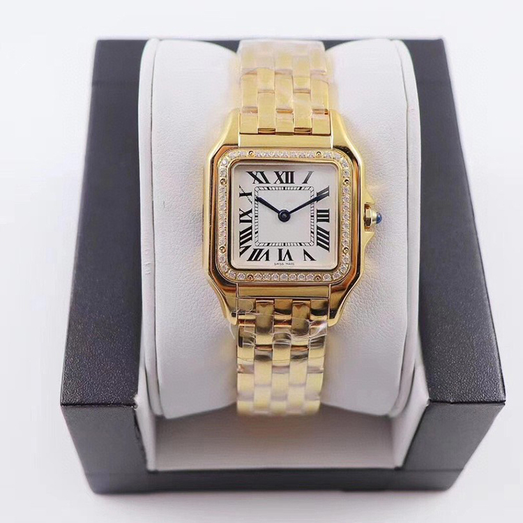 Exquisite Ladies square Watch 27mm Thickness 6mm High-end Brand Quartz Movement Sapphire Crystal Glass Luxury Watch
