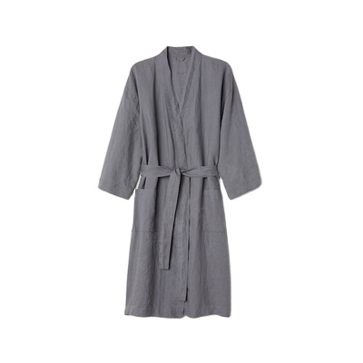 Lz Linen Sleepwear Set Womens Stonewashed Linen 100% Pure French Flax Massage Robe Linen 