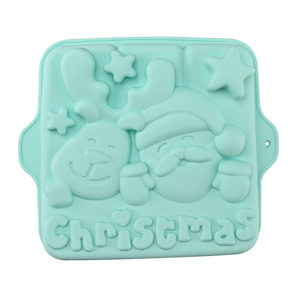 10 "christmas Theme Elk Silicone Cake Mold Baking Bread And Rice Cake Oven Special Appliance 