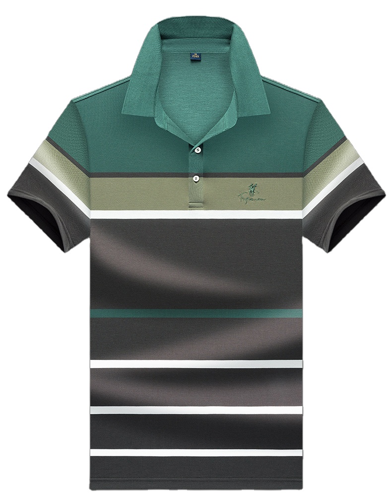 Hot Sale Fashion Casual Short Sleeve Men's Cotton Polo T Shirt Embroidered Logo