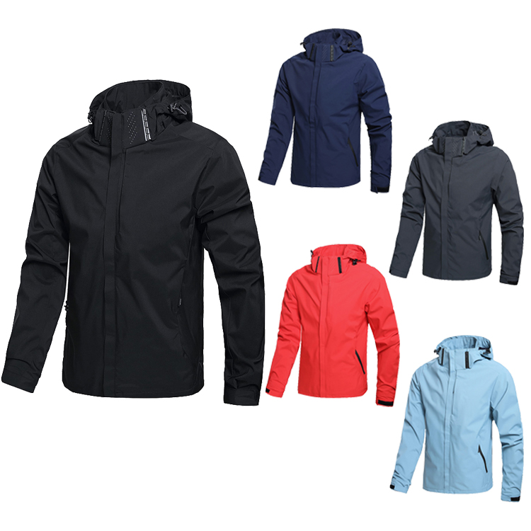 Winter 100% Polyester Waterproof Pumper Jacket Good Breath Ability Sweat Absorption Suit For Sporting 2022 Men's Outdoor Black 