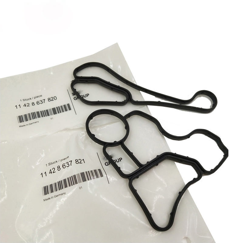 11428637820 11428637821 Auto Parts Car Engine Oil Filter Gasket Cooler Gaskets Seal For Bmw N52 11427525335 