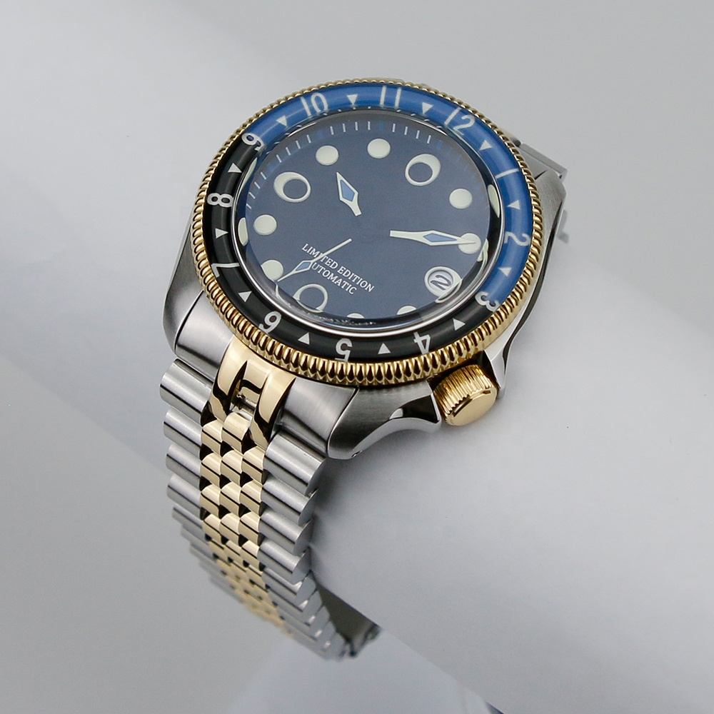 Classical Skx007 4h Clock Nh35 Automatic Swiss Super Luminous Face And Glass Inserts Men's Wrist Watch 