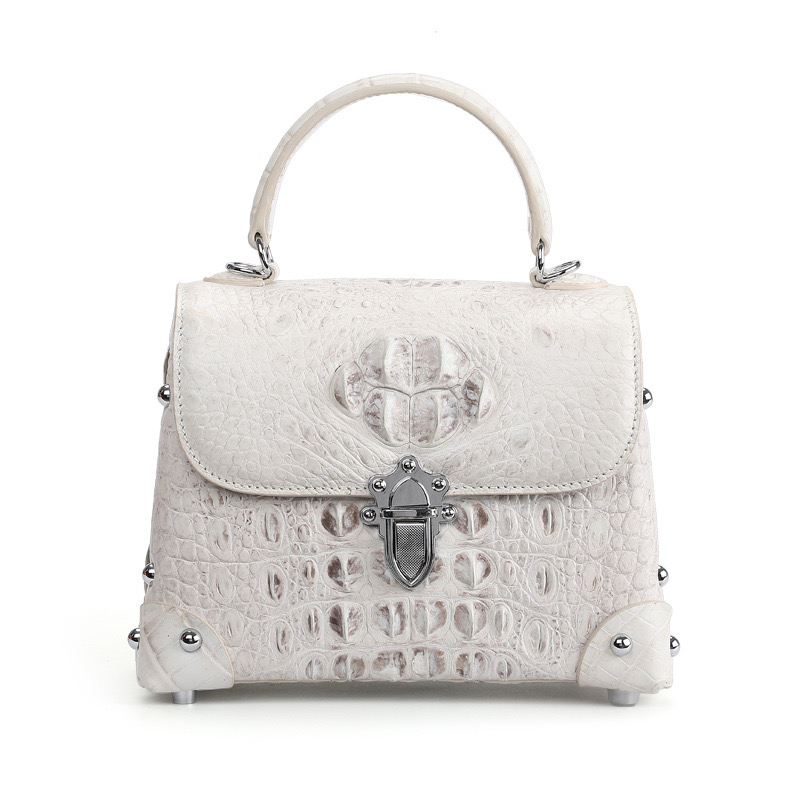 Valentine's Day Gift Luxury High Quality Women Genuine Leather Tote Bag Himalayan Crocodile Leather Skin Handbag 
