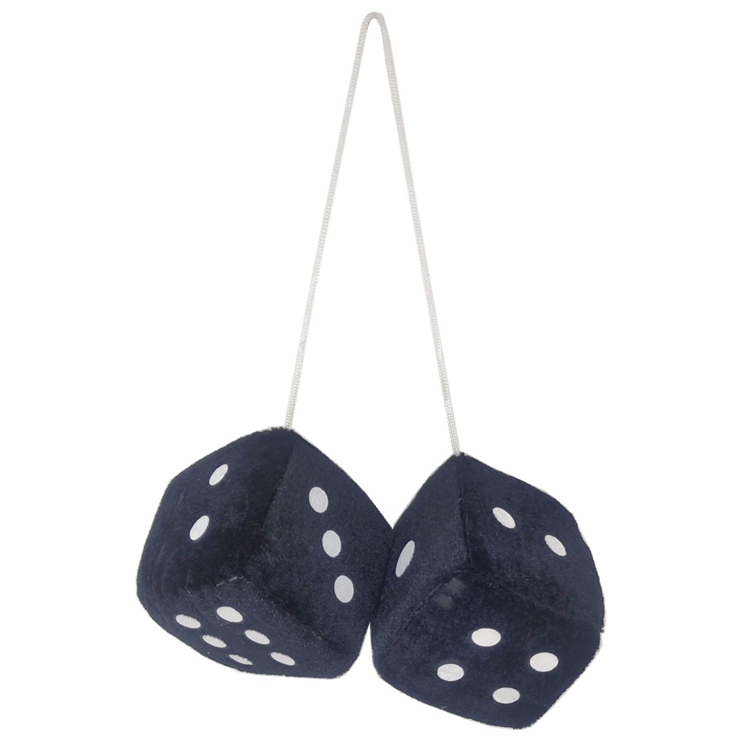 Ee831 Wholesale Custom Car Hanging Plush Fuzzy Dice Plush Pendant Soft Plush Dice Toys Stuffed Dice Plush Toys 