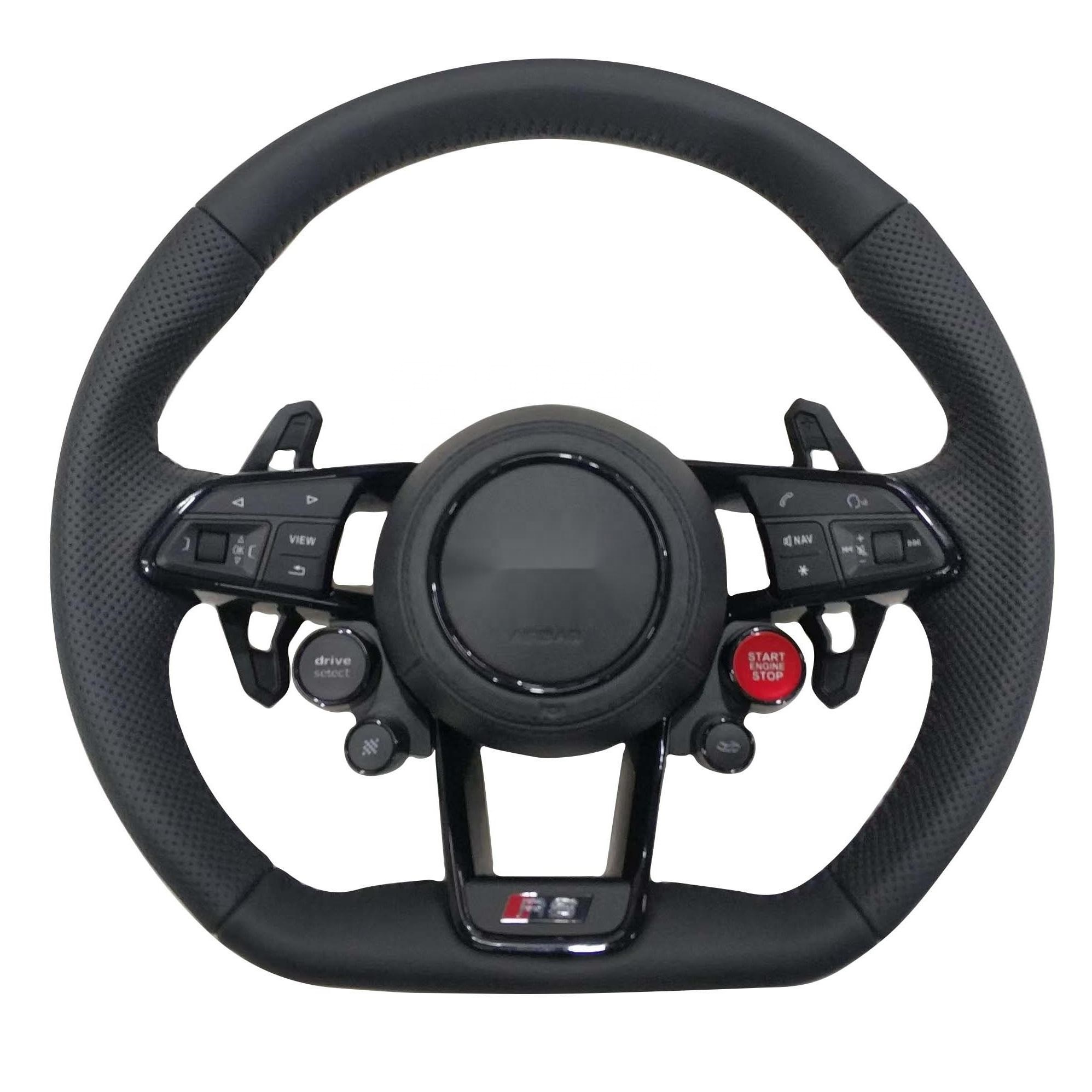 Rs Steering Wheel For Audi A3 A4 A5 A6 A7 A8 S3 S4 S5 S6 S7 S8 Q3 Q5 Q7 Q8 Sq5 Sq7 Sq8 Rsq5 Rsq7 Rsq8 Rs3 Rs4 Rs5 Rs6 Rs7 R8 