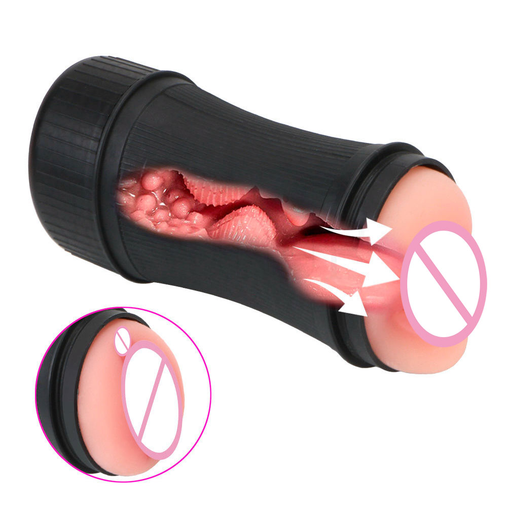 Male Sex Toy Real Vagina Masturbation Pussy Mouth Blow Job Masturbator Device Adult Endurance Exercise Oral Sex Products For Man 